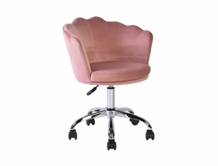 Rose Velvet Swivel Chair