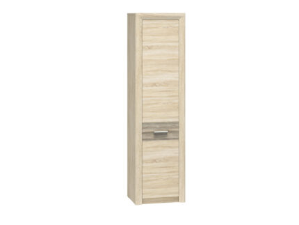 קסטל 03 שמאלי לייט סונומה/MDF סונומה טראפל - כוננית ספרים