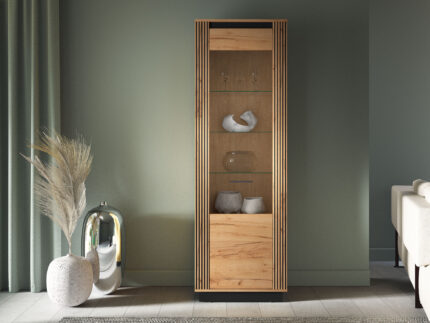 URSO 04 craft gold/black - 1D display cabinet
