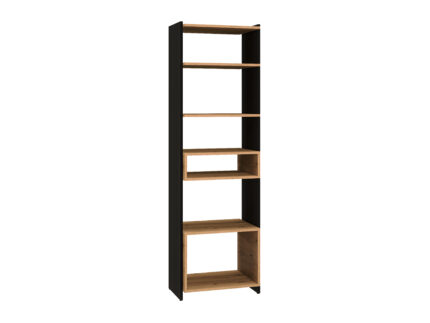 TRIS 02 artisan oak/black - bookcase