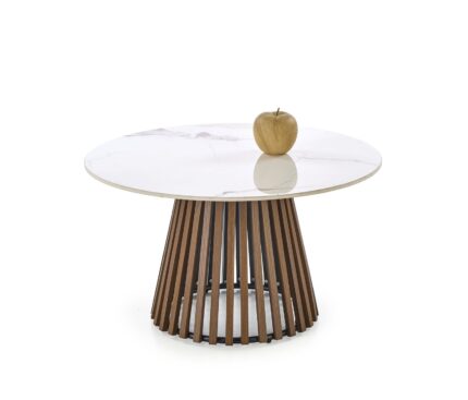 CARINA  c.table beige marble / walnut