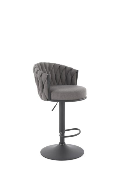 H125 bar stool, black / grey