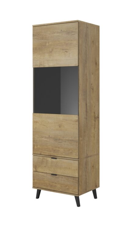 ארון תצוגה NEST W-2 צבע: אלון לפקס / שחור