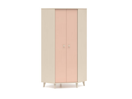 Mevel 01 Desert sand/Millennial pink - 2D corner wardrobe