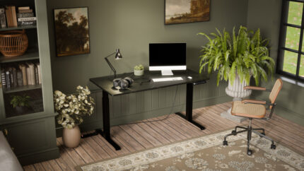 MOON LONG adjustable desk blak/san sebastian