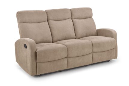 OSLO 3S sofa with recliner function color: beige