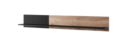 RANDOM P-2 hanging shelf, color: wotan oak/black