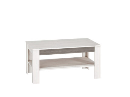 שולחן קפה - BLANCO 12-01 אורן שלג/ MDF אפור חדש